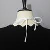 Faux Collar Victorian Detachable Collar Ruffled Lace Jabot Neck Collar Costume