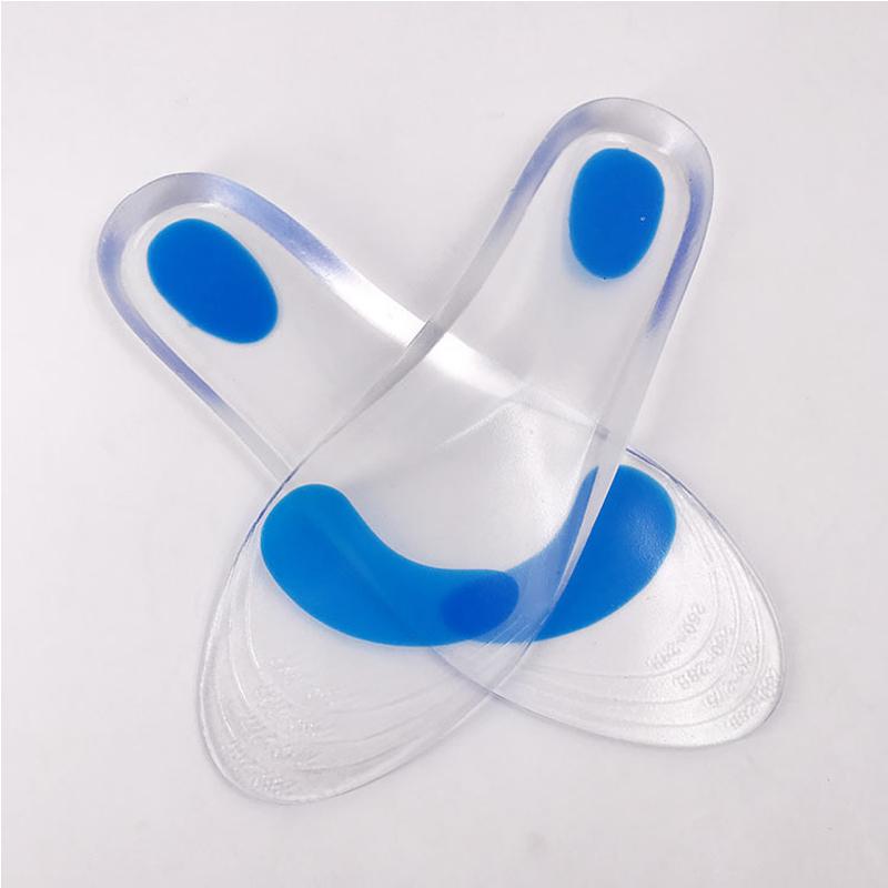 Silicon Orthopedic Insoles for Shoes Women Men Flat Feet Arch Support Shoe Pad Shock Absorption Plantar Fasciitis Relief Insoles