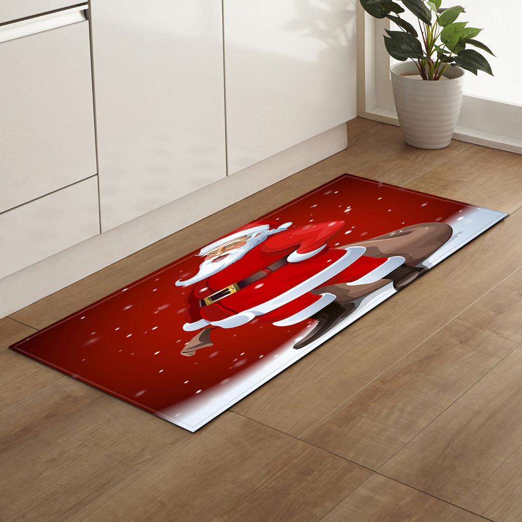 Christmas Kitchen Sand Carpet Doormat Long Floor Mat