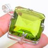 Peridot Gemstone Handmade 925 Sterling Silver Jewelry Pendant 2.01"