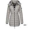 Womens Warm Winter Collar Hooded Long Coat Zipper Jacket Outwear Parka