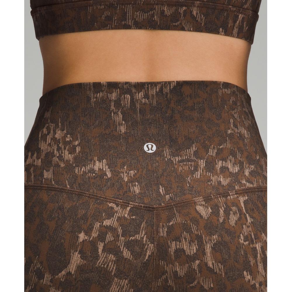 Lululemon Align  High Rise Pant 25  Lined Truleopard Max Brown Multi
