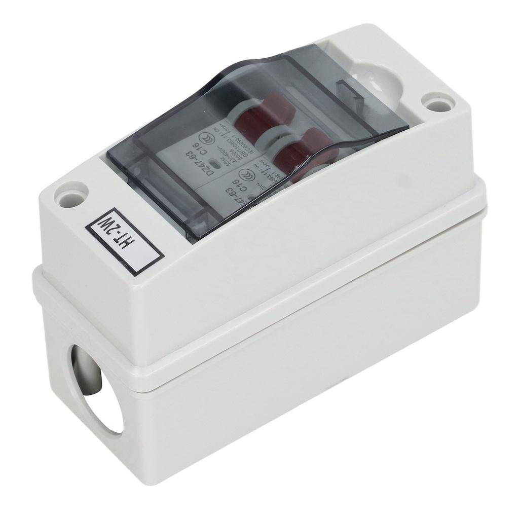 Leitungsschutzschalter DZ47 63 16A 230V 400V 2-polig Wasserdichter Hausleitungsschutzschalter für Außen