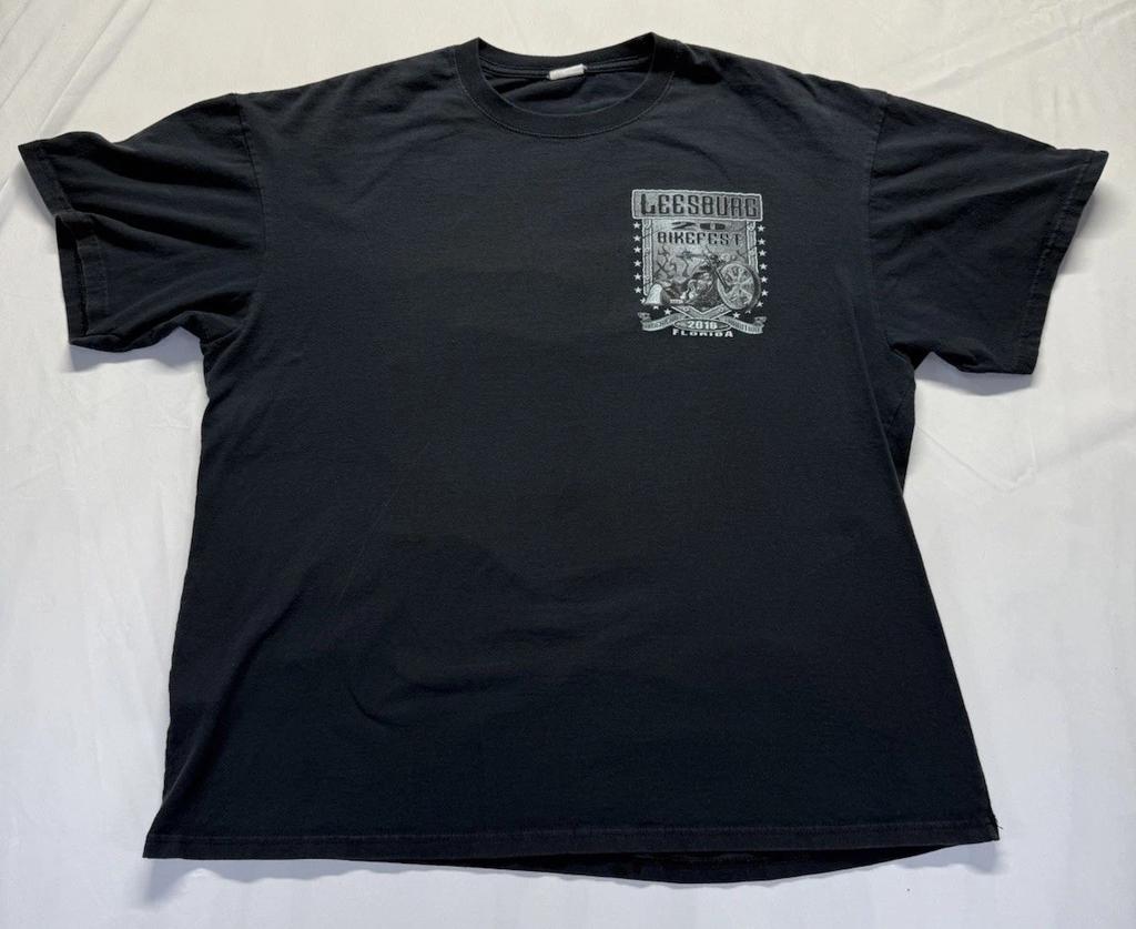 Hellanbach Skull Biker black T-shirt 3XL ride till you die graphic tee anvil Unisex T-Shirt