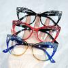 Chic Retro Cat-Eye Glasses for Women Men Full Frame Fashion Glasses Decorative Daily Wear