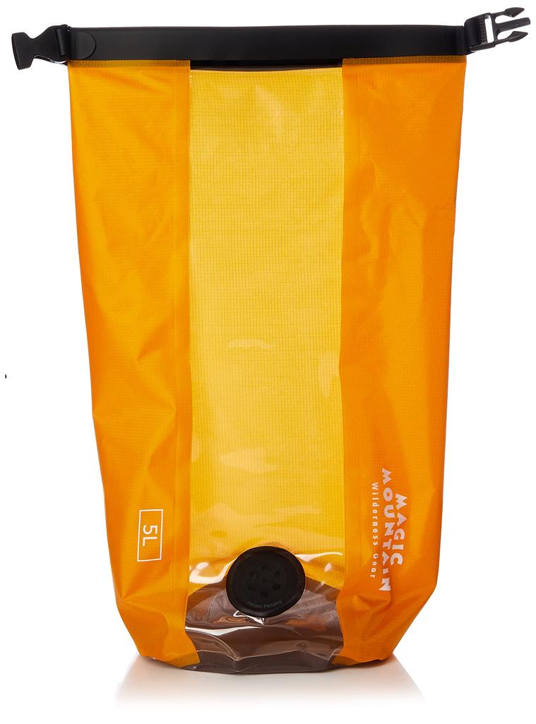 Magic Mountain (MAGIC MOUNTAIN) Compressed Dry Bag, 5L, Orange, MMCPDB5L, for Outdoor Hiking