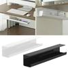 PVC Under Table Cable Organizer Space Saving Cord Management Shelf for Home Office