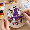 Halloween Embroidery Kit DIY Sewing Material Set for Beginners