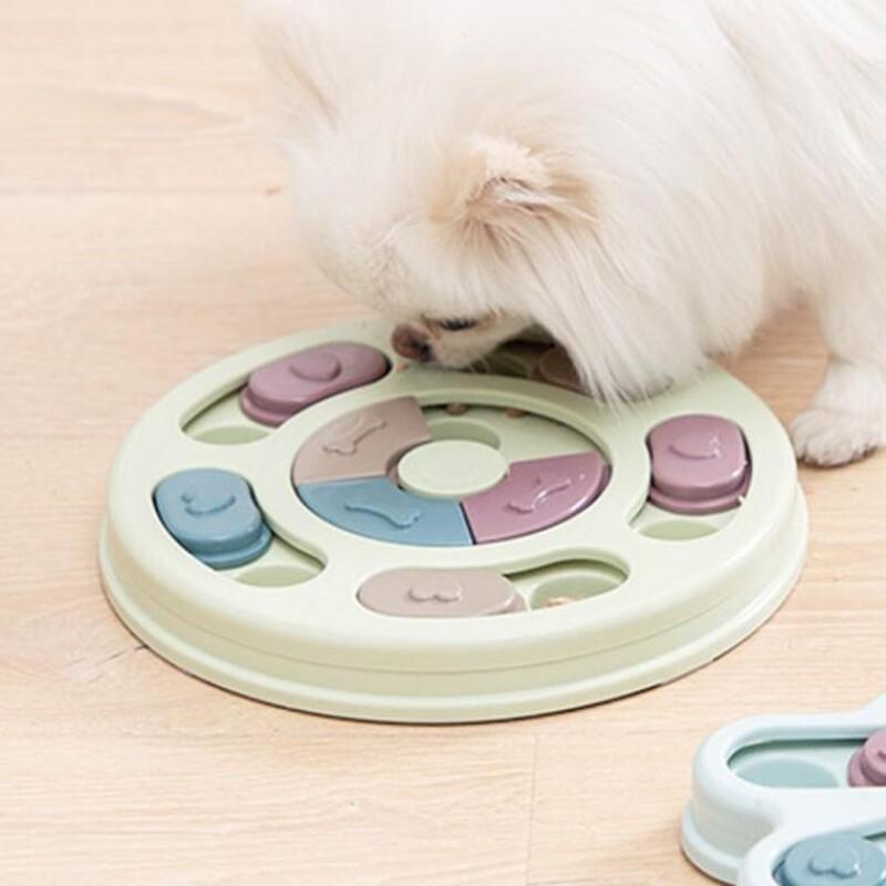 Puppy Nosework Intelligence Development Food Toy Play No.01 Nosework Feeding Puzzle Round Pink