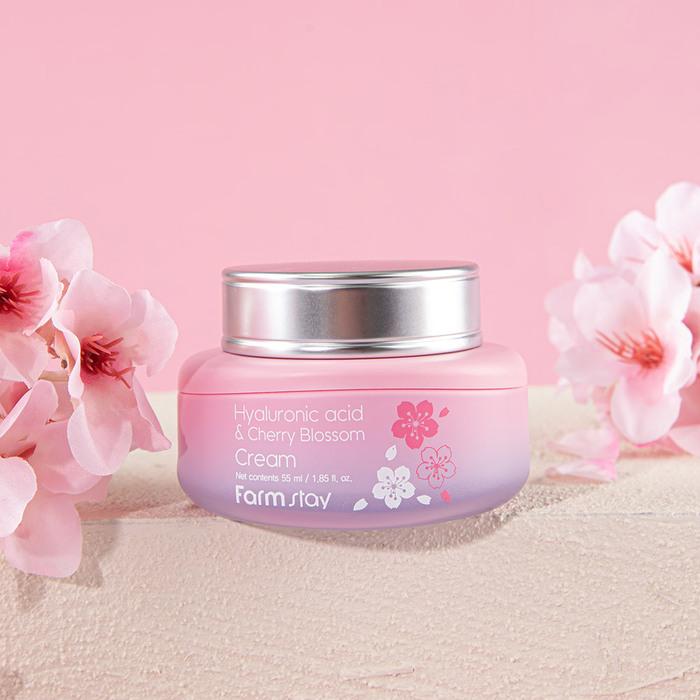 Farmstay Hyaluronic Acid & Cherry Blossom Cream 55ml