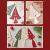Cotton Rope Christmas Hanging Ornament Bohemia Hand Woven Wall Hanging Decoration with Wood Beads for Christmas Home Door