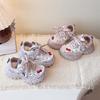 Girls' Cotton Dad Shoes with KT Cat Design, Two-Layer Velvet, Fashionable and Sporty for Autumn/Winter 2025