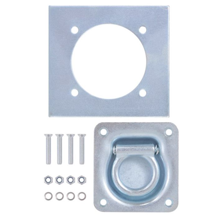 VidaXL Anneau d'arrimage pour remorque 8 pcs Acier galvanisé 2000 kg