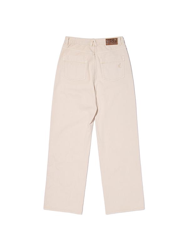 KIRSH Pigment-Dyed Curved Pants [Ivory]