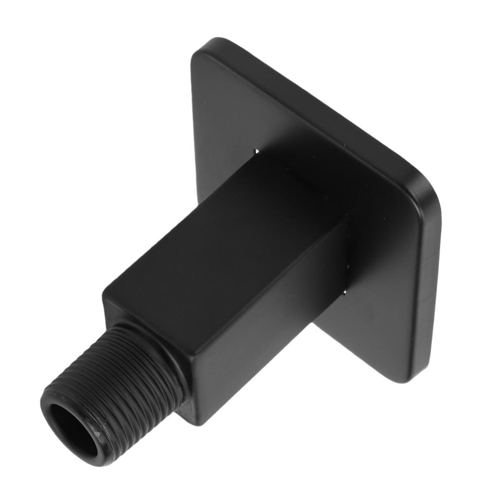 Straight Shower Arm 8.5cm Black Stainless Steel Ceiling Mount Shower Extender for Shower Head