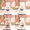 Cute Bunny Plush Keychain With Pp Cotton Filling For Kids And Teens