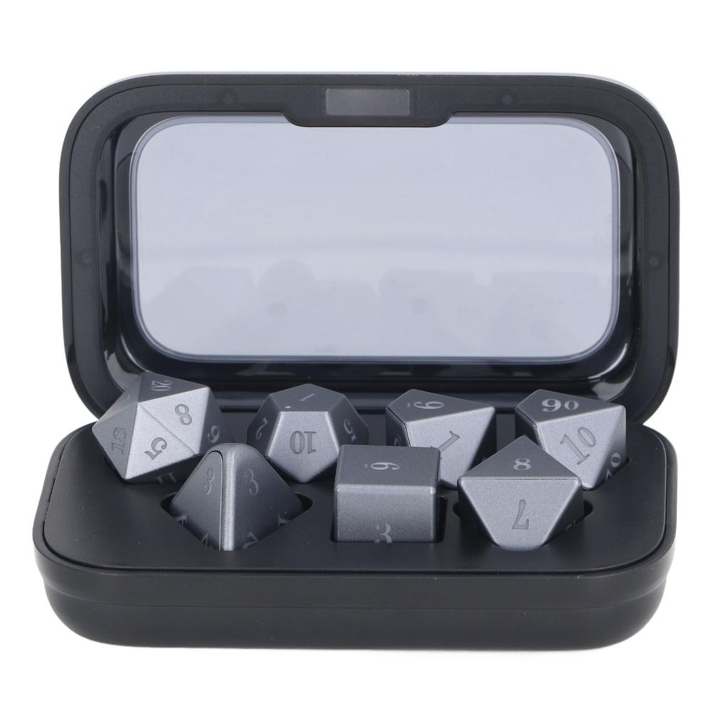 7 Pcs LED Dice Set Red Blue Yellow Green Glowing Electronic Light Up Dice for Party KTV Bar