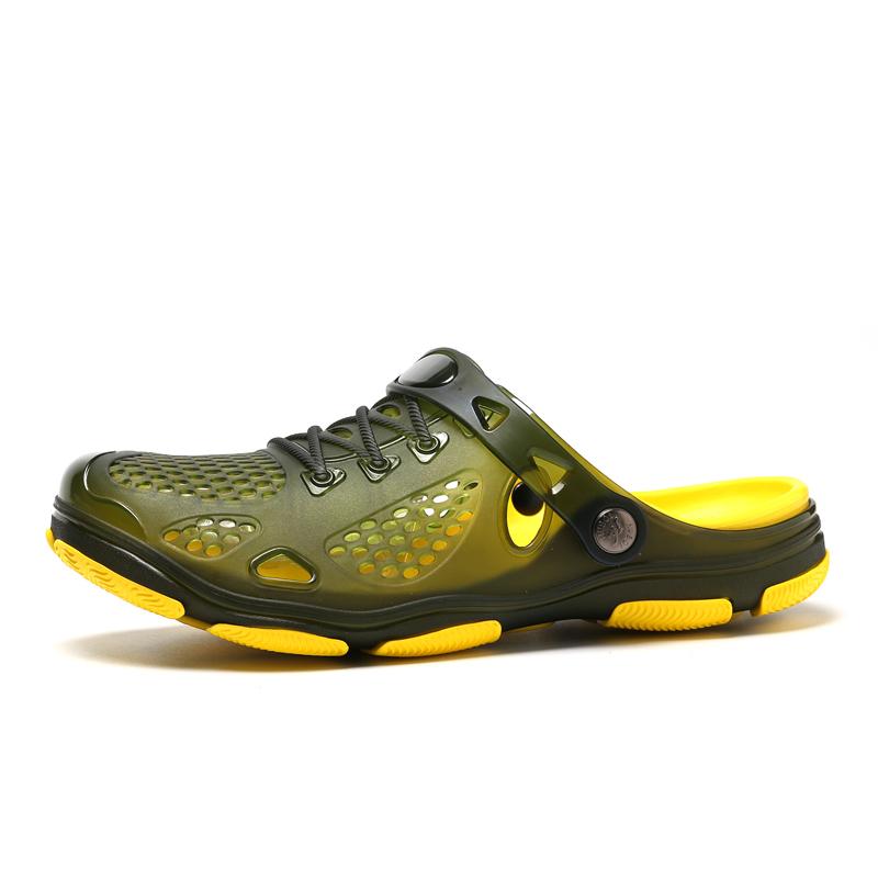 Fashion Summer Shoes Jelly Shoes Beach Men Sandals Hollow Slippers Breathable Men Flip Flops Outdoor Shoes Men Dropshipping