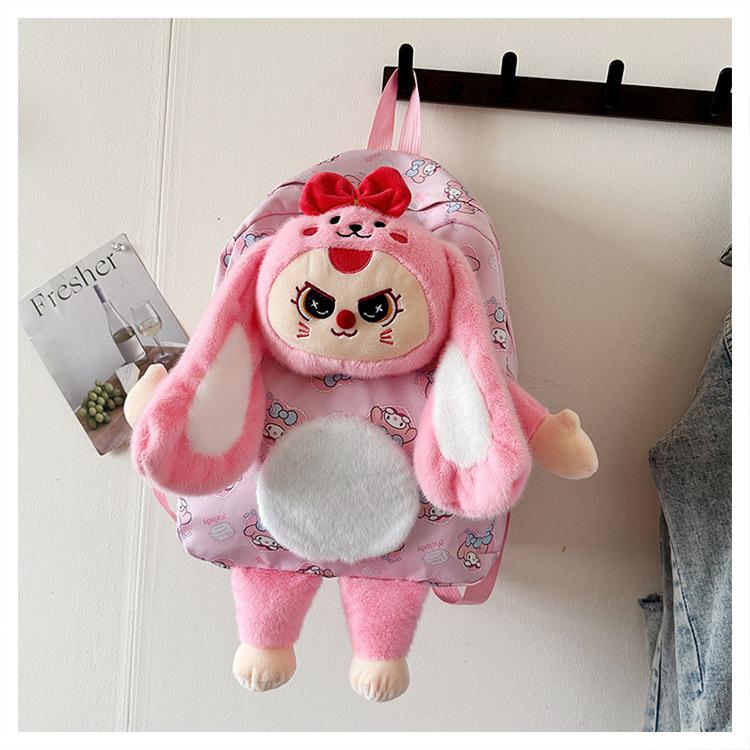 

Школьный рюкзак новый высококачественный мультяшный милый рюкзак в стиле ins школьная сумка универсальный супер милый сладкий рюкзак нишевая сумка для отдыха розовый