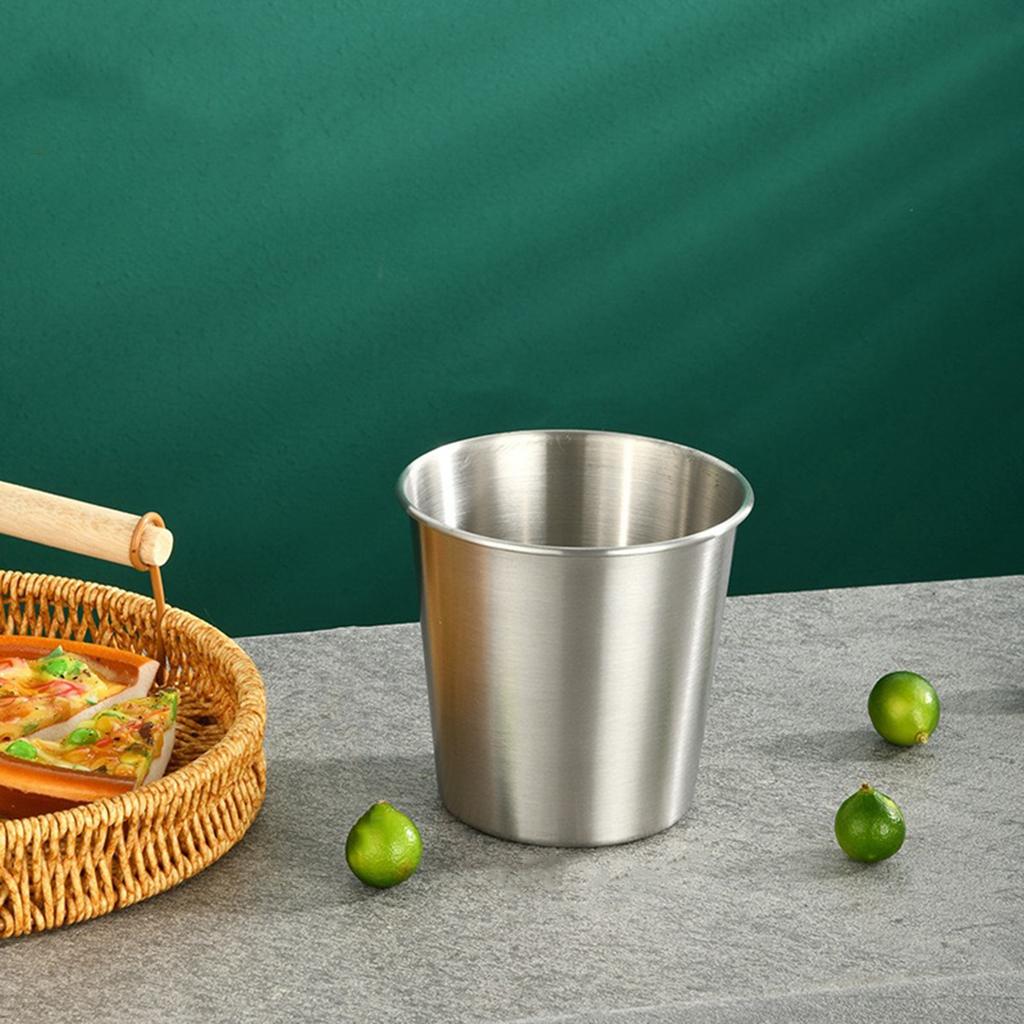 Stainless Steel Bar Ice Bucket Bucket Wine Spit Wine Barrel Container for KTV Club Bar Wine Bucket