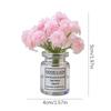 Car Interior Decoration Auto Dashboard Gadgets Ornament Cute Simulation Flowers Vase Sakura Gypsophila For Girl Woman Amagi