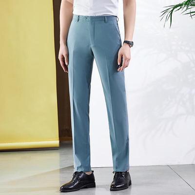 Men's Business Casual Straight Leg Trousers