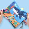 Non-Toxic 8 Page Tail Cloth Book Touch And Feel Infant Soft Books Cartoon Animal Development Interactive Early Education Toy For Baby Gift
