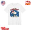 Peanuts Snoopy Chillin' My Snowmies Inspired T-Shirt Funny Christmas T Shirt NEW