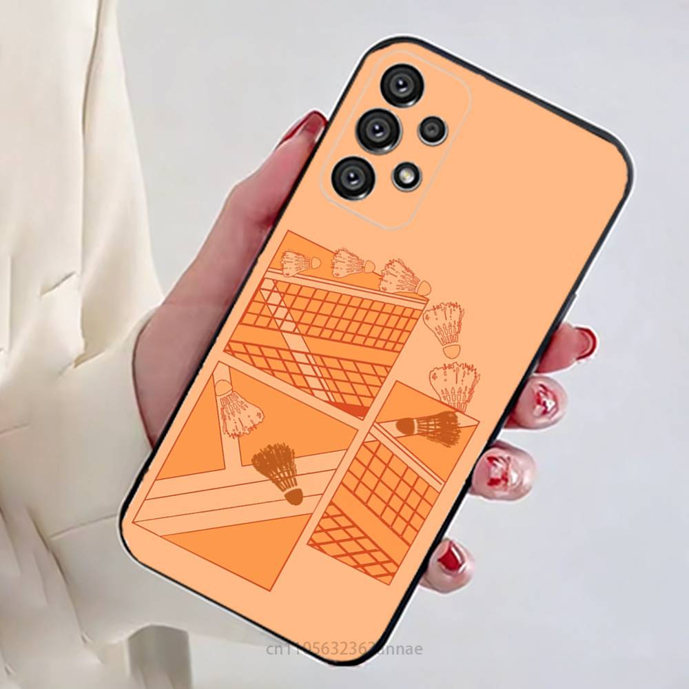 Sport Badminton Coole Handyhülle Für Samsung Galaxy A54,34,24,73,53,52,52S,04S,04E,A72 Hülle