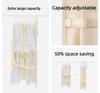Foldable Fabric Compression Storage Bags with Dust Cover - Wardrobe Organizer & Down Jackets, Space-Saving Home Storage Solution