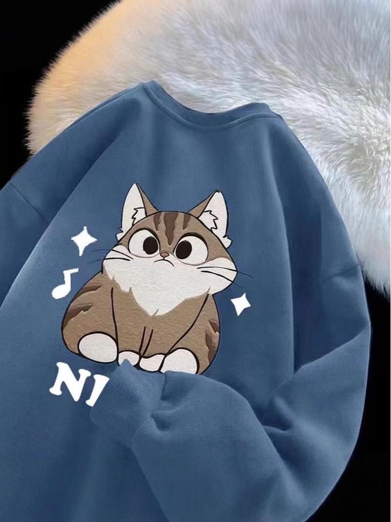 Men's Youth Round Neck Loose Hoodie - Spring/Autumn 2025 Edition