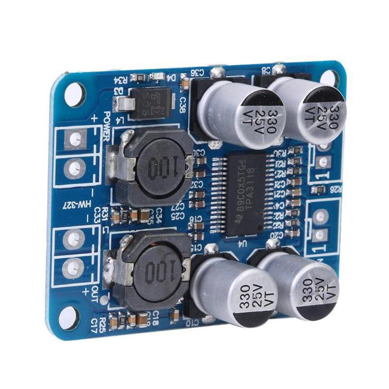 TPA3118 PBTL Mono 60W Digital Amplifier Board DC 8-24V 12V 24V High Output Low Power Car Audio AMP Module