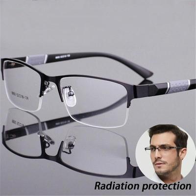 Myopie-Brille, ultraleicht, Anti-Ermüdung, 0 – 0,5 – 1 – 1,5 – 2 – 2,5 – 3 – 4 – 5 – 6, Myopie, Halbrahmen, verschreibungspflichtig, für Männer und Frauen, kurzsichtige Brille