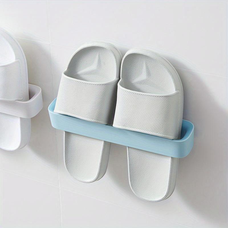 Slipper Rack Self-adhesive Bathroom Wall-mounted Storage Rack Slipper Hook Toilet Drain Toilet Bedroom Shoe Drying Organizer