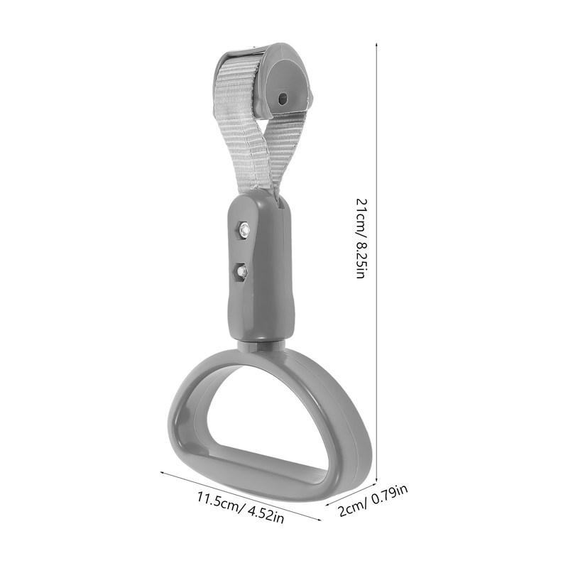 Bus Handle Ring Gray Semi-Circular Ergonomic ABS Handle for Subway Bus Car Vehicle Passenger Support Stability Replacement