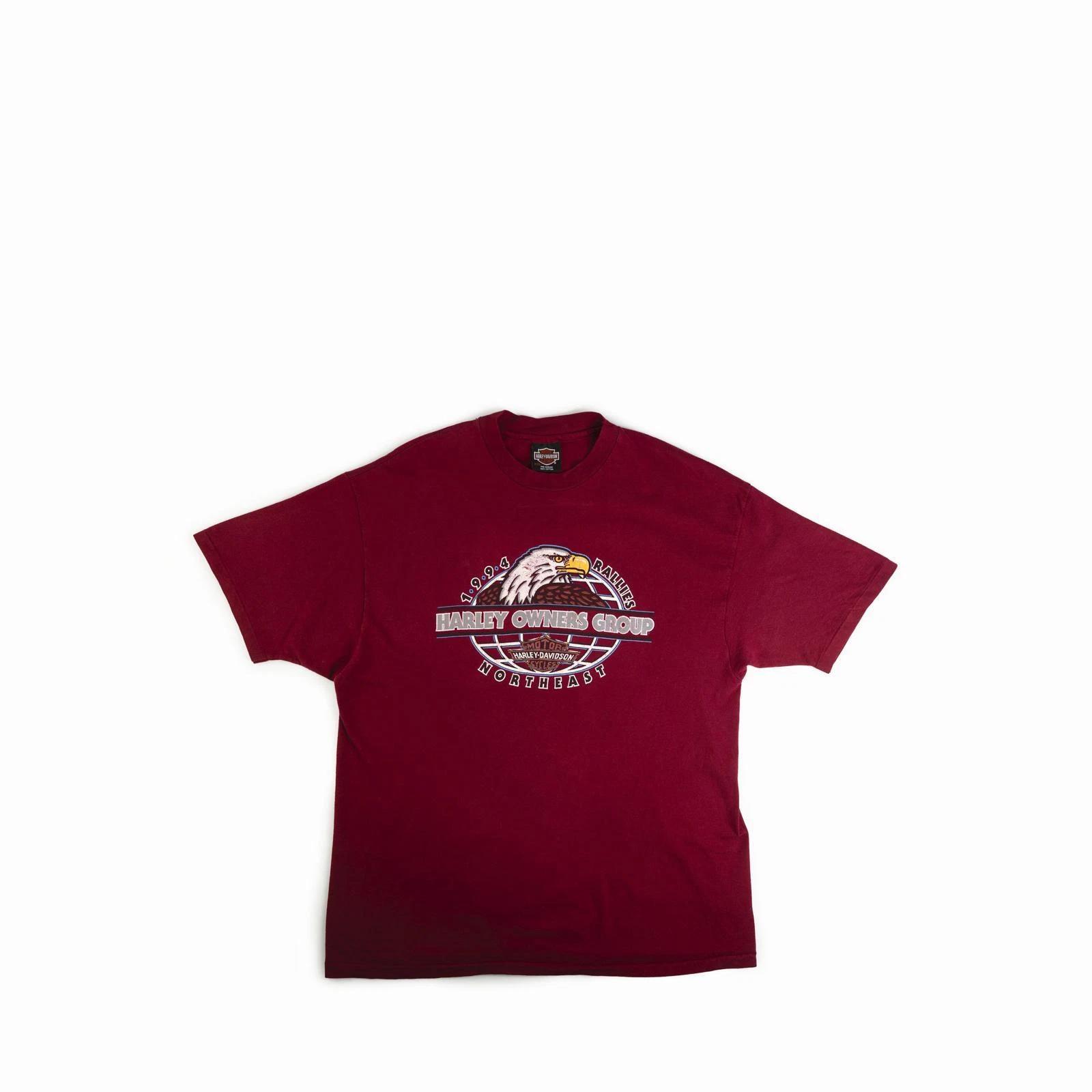 Vintage 1994 Harley Davidson Owners Group Eagle Tee Shirt HD Vtg Fade 90s NH XXL 2XL