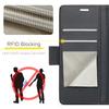 For iPhone 17e/16e Case With Card Holder, Wallet Case with RFID Blocking, Durable Leather Kickstand Magnetic Clasp Shockproof