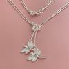 Double Dragonfly Tassel Necklace, Fashionable Accessory For Women, Exquisite And Niche Design, Versatile Gift Giving Collarbone Chain