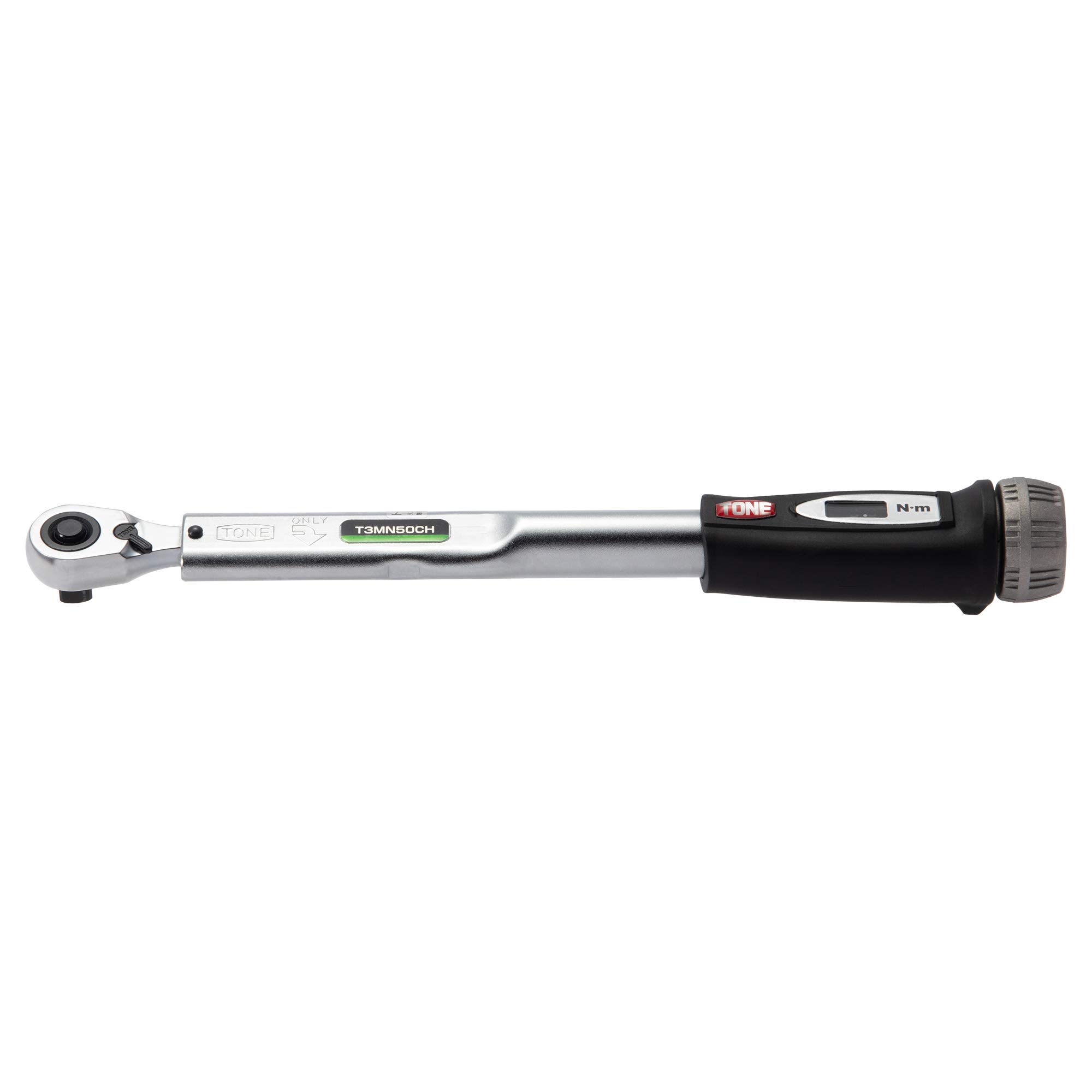 TONE Preset Torque Wrench Compact Head (Direct Set, Type), T3MN50CH-QL, 9.5mm (3/8 ) Drive, Black, 50N·m чёрный