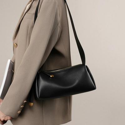 Bolso de Hombro para Mujer de Piel de Vaca Suave Bolso de Axila para Dama Bolso Cruzado de Cuero Dividido Femenino Casual de Diseñador Lujo Retro Bolso de Mano