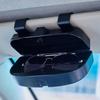 Dustproof Box Portable Sunglasses Holder Multifunction Sun Visor Lenses Case  Driving
