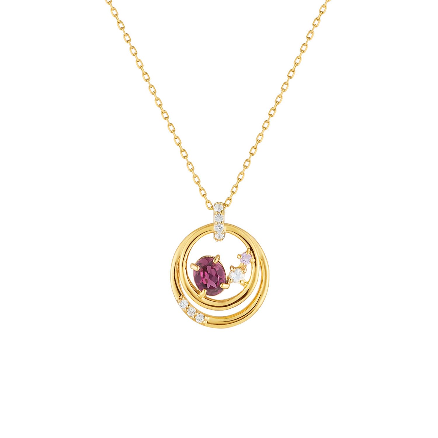 

January Birthstone Silver Necklace for Women 112444121902 Birthday Present for Women with Jewelry Case [Yondo Sea] [Holiday Collection]