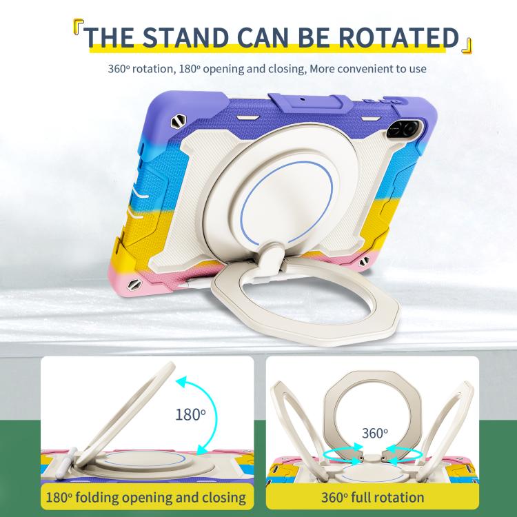 Armor Portable Rotating Ring Holder Silicone Tablet Case