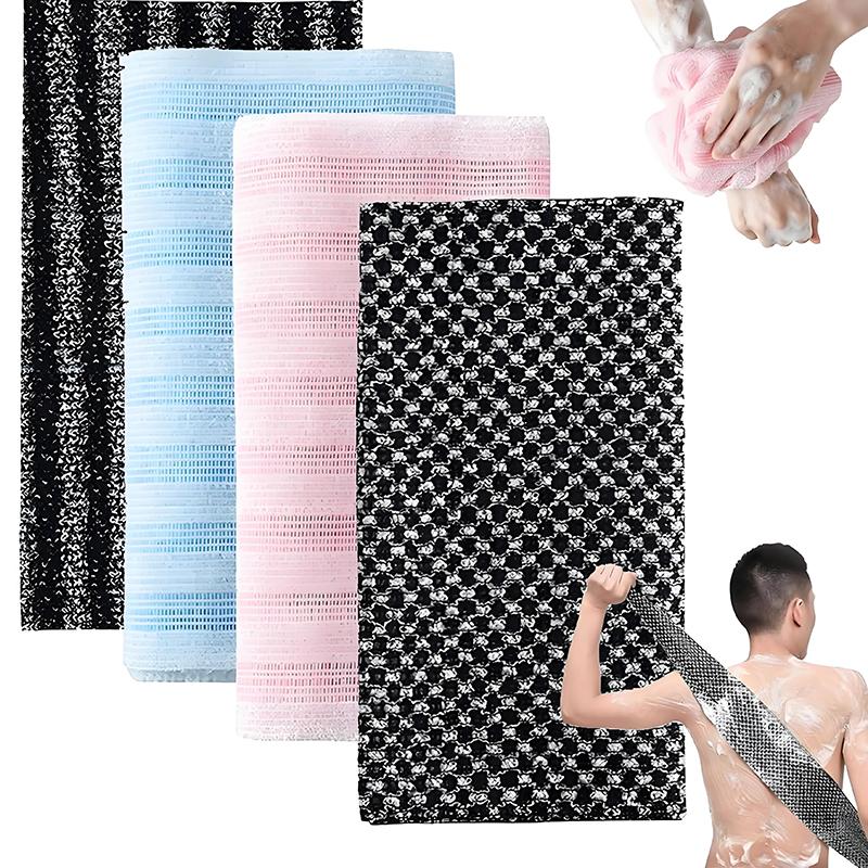 Back Exfoliating Nylon Bath Towel Soft Skin Cleaner Multifunctional Body Brush for Shower Use
