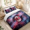 Bedding Set 1 Duvet Cover 2 Pillowcases AC Milan Print Bedroom Home Decoration