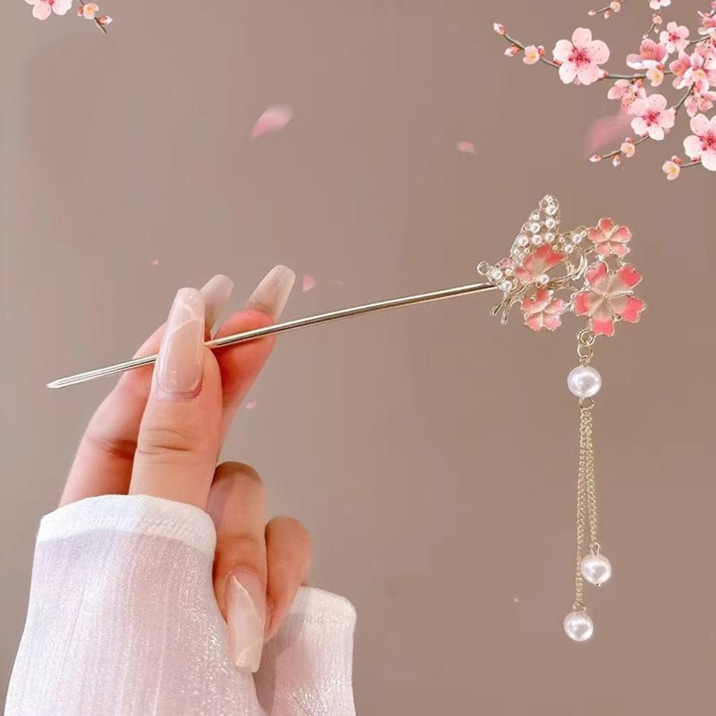 1pc Romantic Chinese Style Hair Accessory Alloy Jewelry Women's Hair Needle Suitable for Daily Wear Gifts Girls Fashion Hairpin