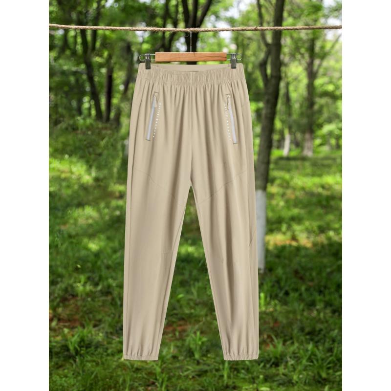 Couple outdoor shock pants new summer thin ice silk quick-drying mountain sports and leisure new pants