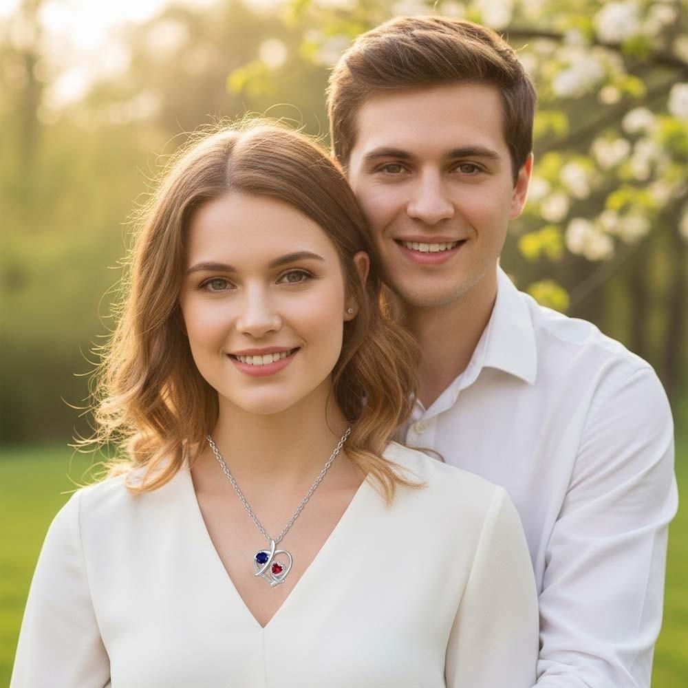 Rhinestone Heart Rose Necklace Neck Accessories Valentine's Day Clavicle Chain  Engagement