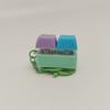 Pop Fidget Keychains Blue-Stress Relief Toys For Adults Desk Accessories Keychain With Rubber Bands