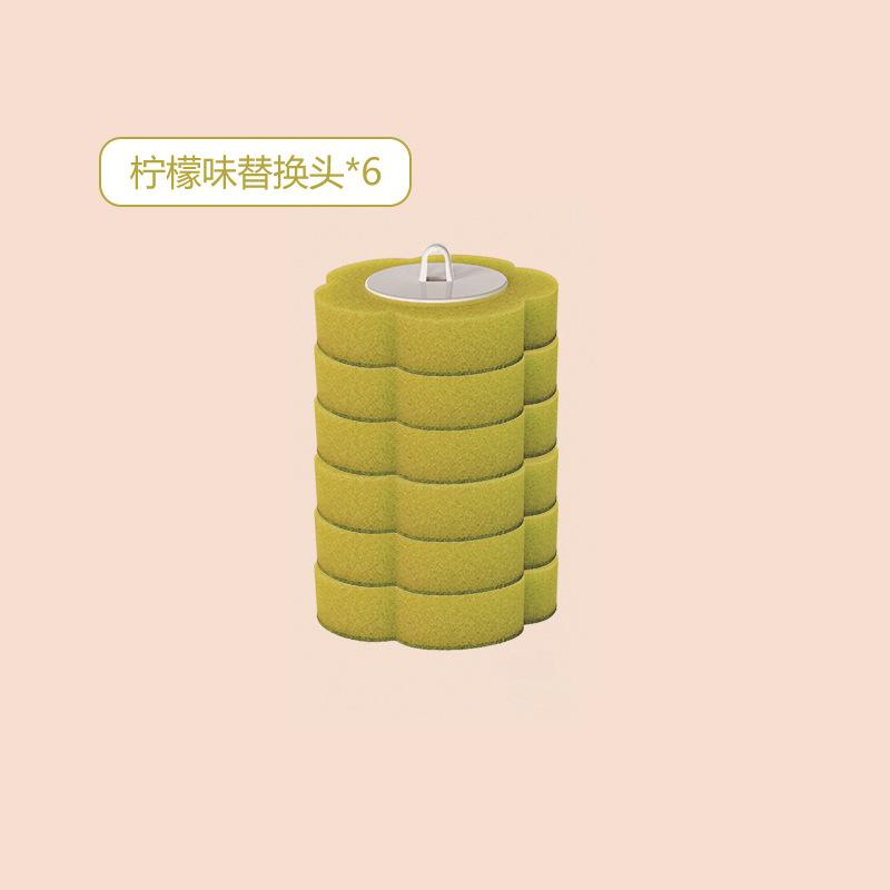 

Disposable Toilet Brush Disposable Sponge Head Household with Bottom Seat Wall-mounted Toilet Brush